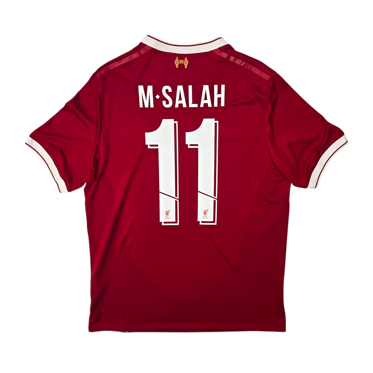 2017/18 Liverpool Home Football Shirt (M) New Balance #11 M.Salah