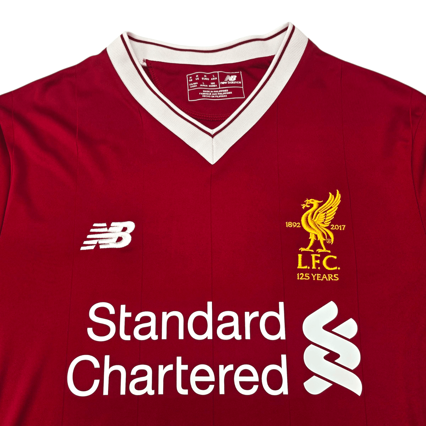 2017/18 Liverpool Home Football Shirt (M) New Balance #11 M.Salah