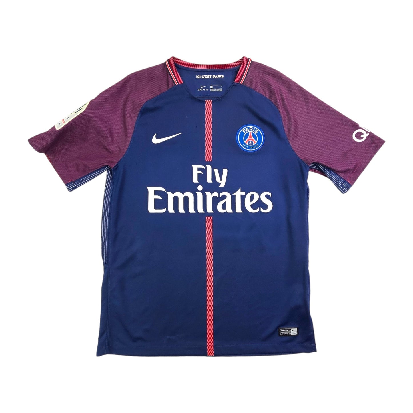 2017/18 PSG Home Football Shirt (M) Nike #9 Cavani