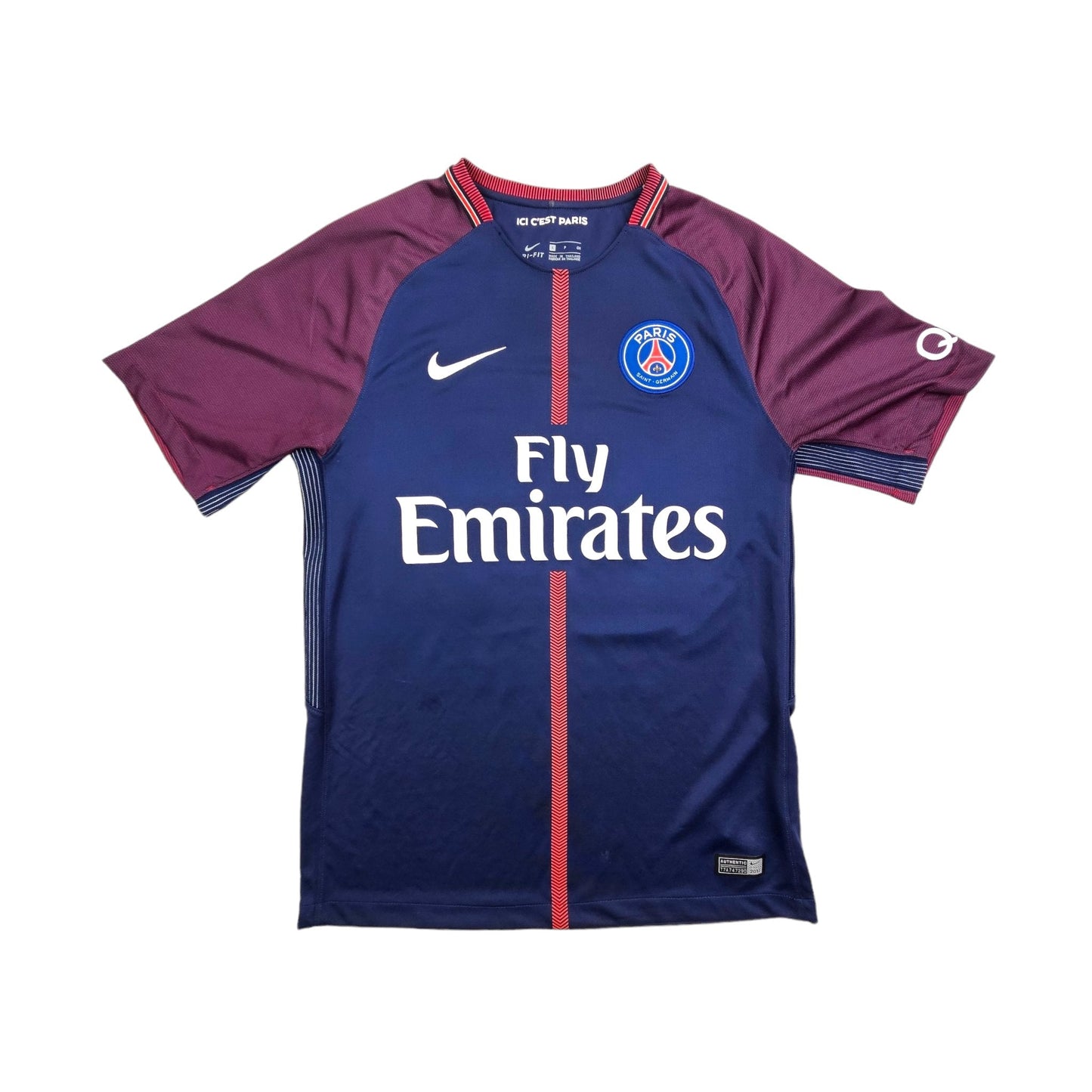 2017/18 PSG Home Football Shirt (S) Nike # 10 Neymar