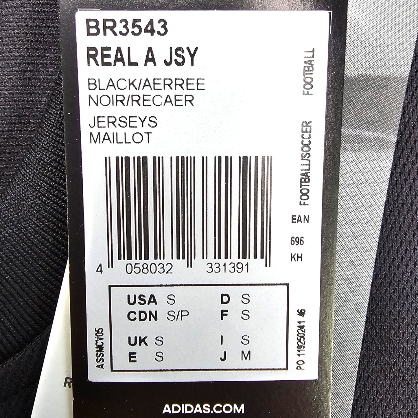 2017/18 Real Madrid Away Football Shirt (S) Adidas # 7 Ronaldo (BNWTs)
