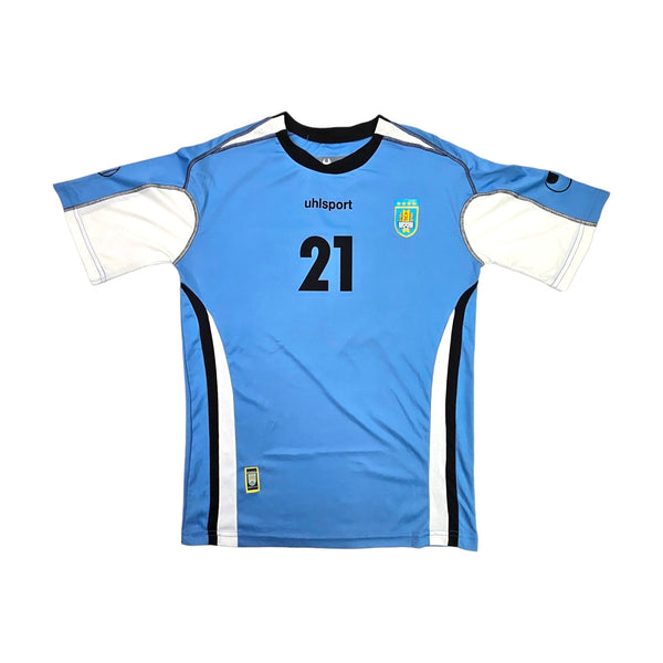 2018 Uruguay Home Football Shirt (L) Uhlsport #21 (Cavani)