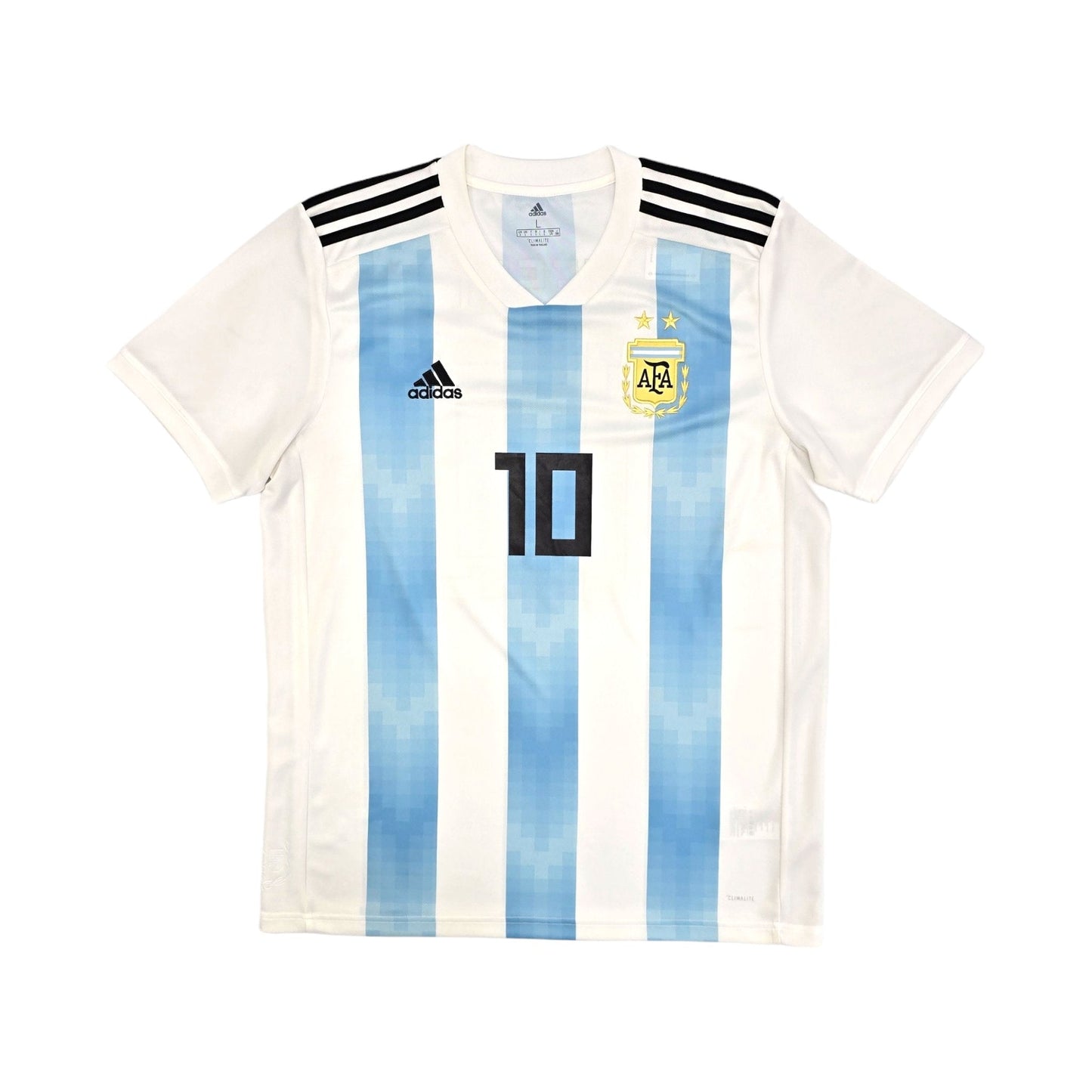 2018/19 Argentina Home Football Shirt (L) Adidas #10 Messi