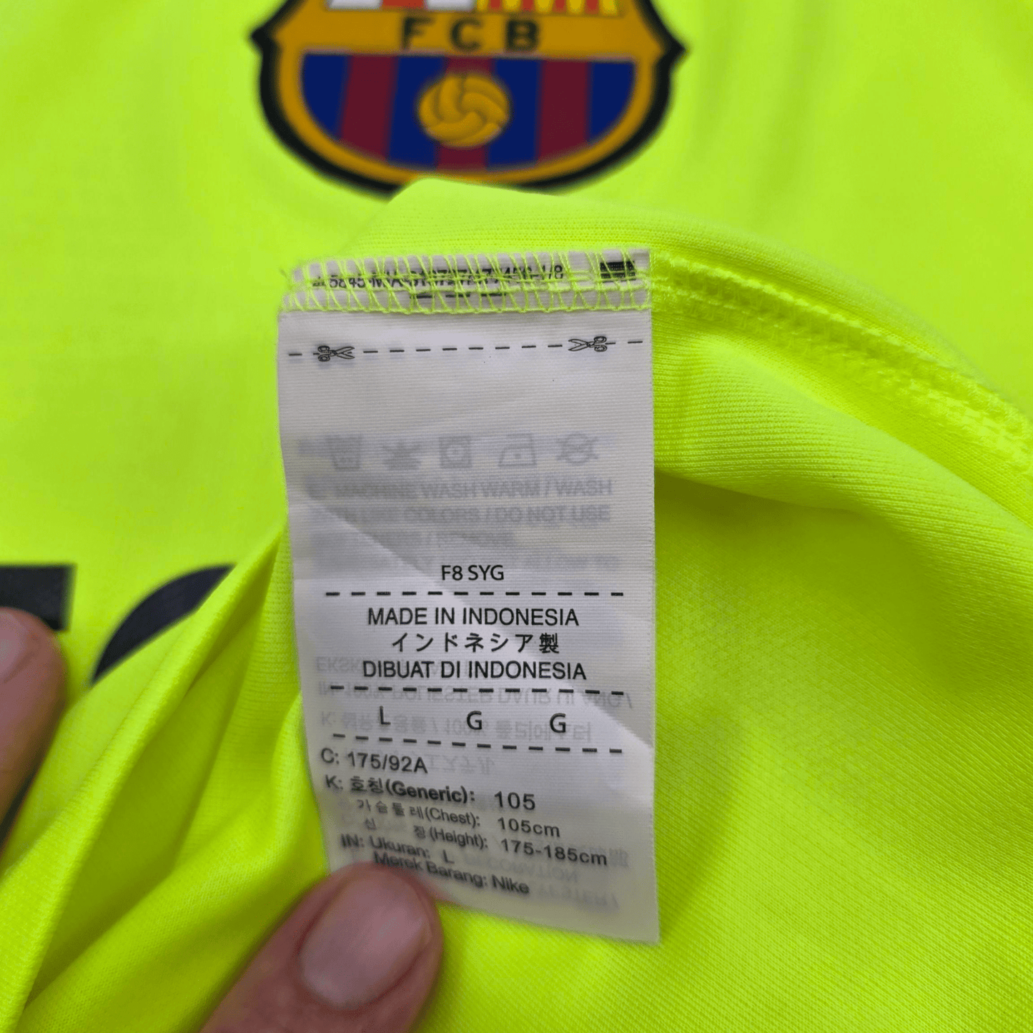 2018/19 Barcelona Away Football Shirt (L) Nike #10 Messi