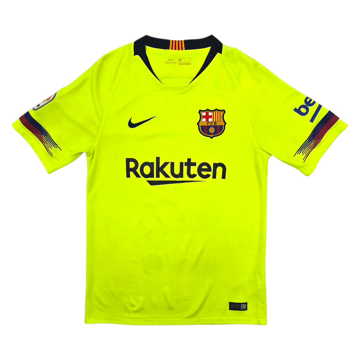 2018/19 Barcelona Away Football Shirt (S) Nike #10 Messi