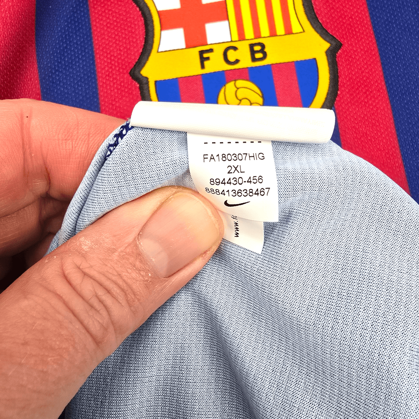 2018/19 Barcelona Home Football Shirt (2XL) Nike #10 Messi