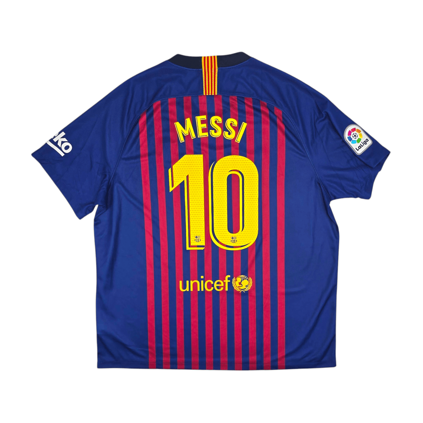2018/19 Barcelona Home Football Shirt (2XL) Nike #10 Messi