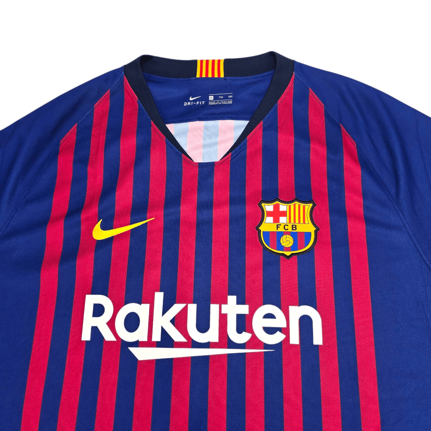 2018/19 Barcelona Home Football Shirt (2XL) Nike #10 Messi