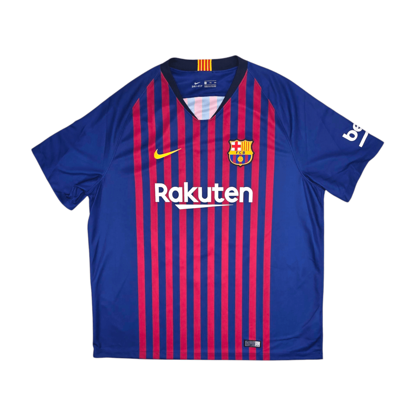2018/19 Barcelona Home Football Shirt (2XL) Nike #10 Messi