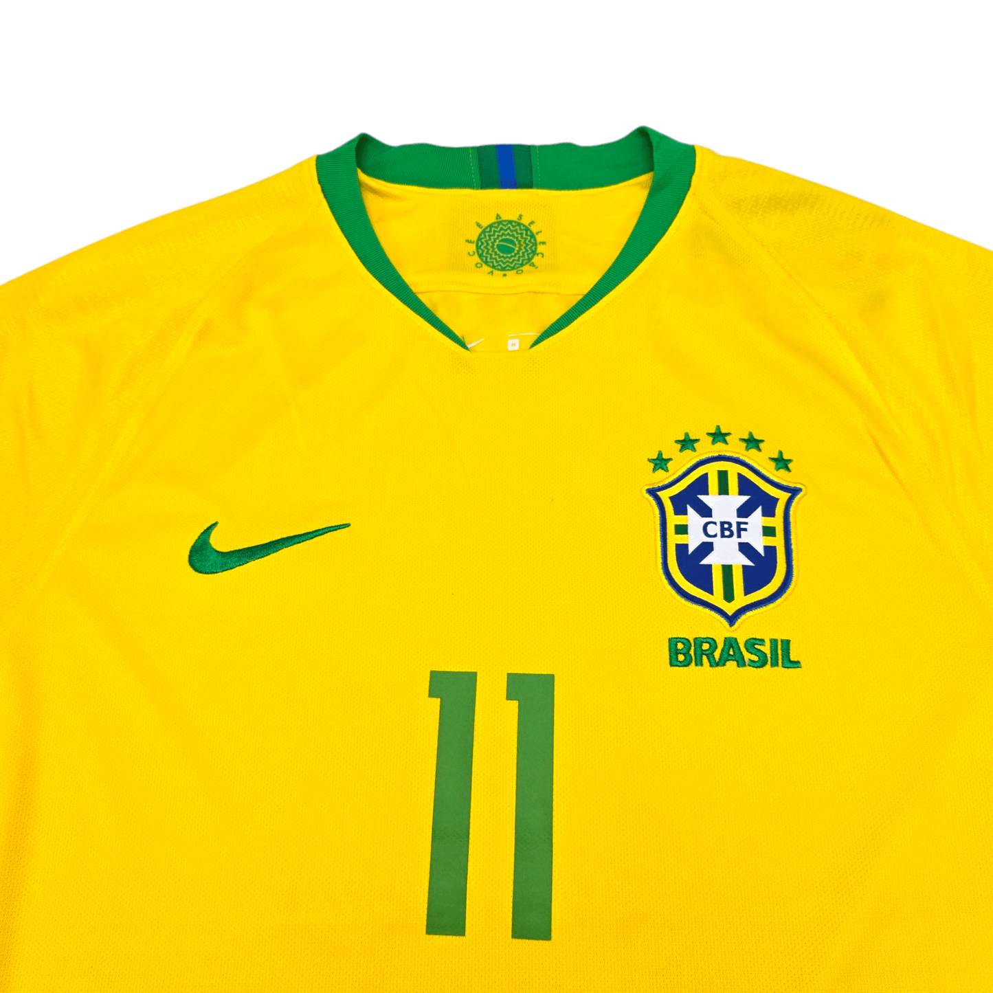 2018/19 Brazil Home Football Shirt (M) Nike #11 Coutinho