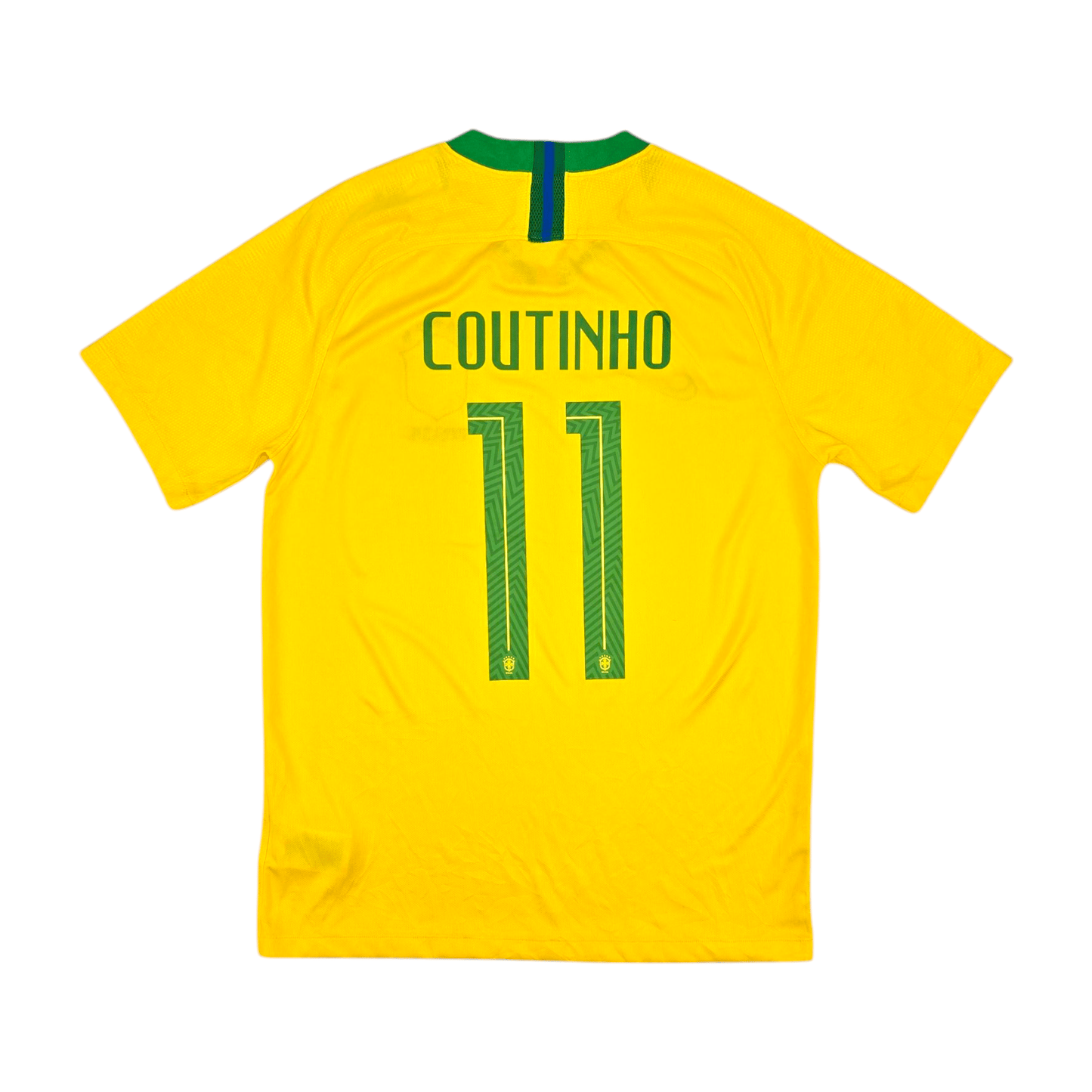 2018/19 Brazil Home Football Shirt (M) Nike #11 Coutinho