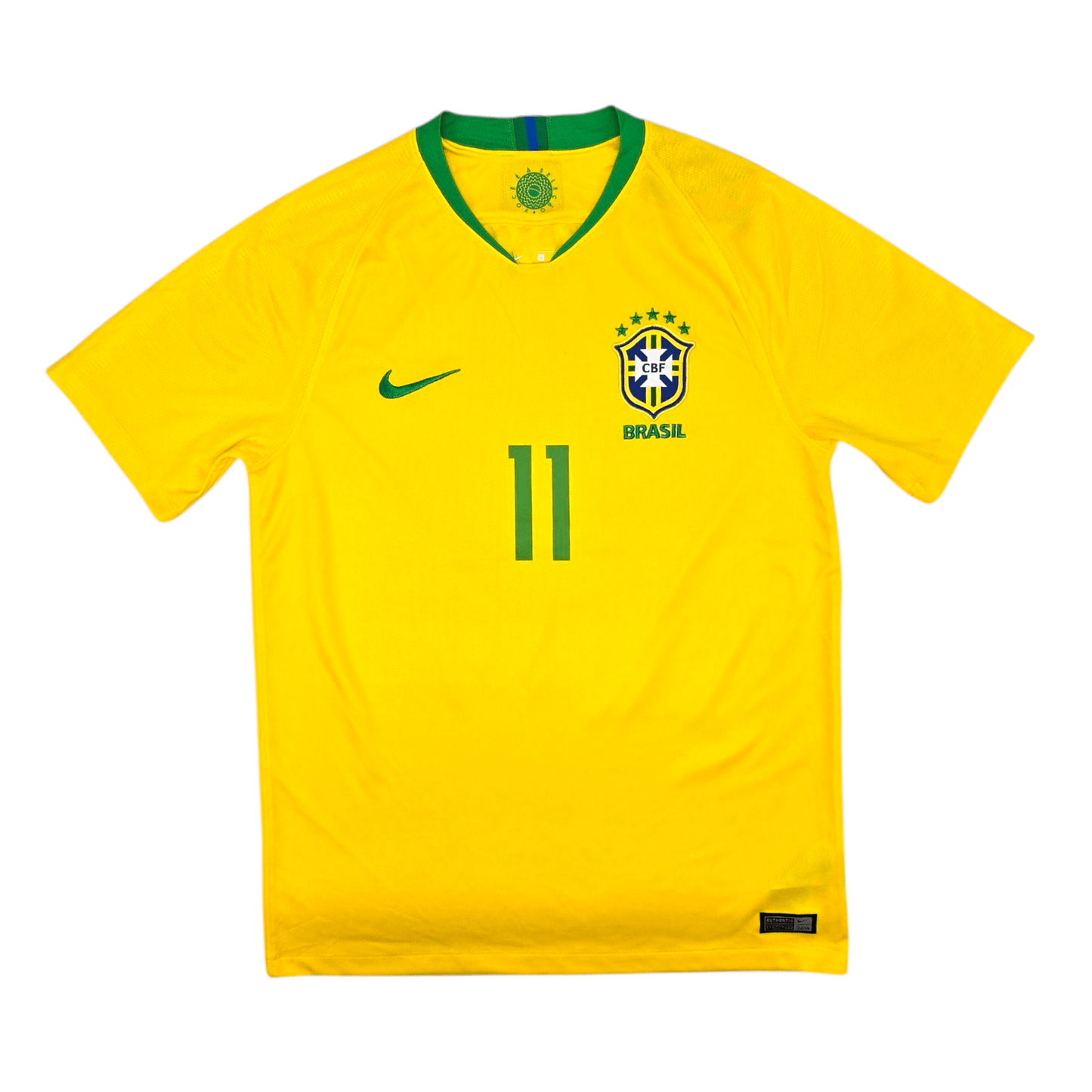 2018/19 Brazil Home Football Shirt (M) Nike #11 Coutinho