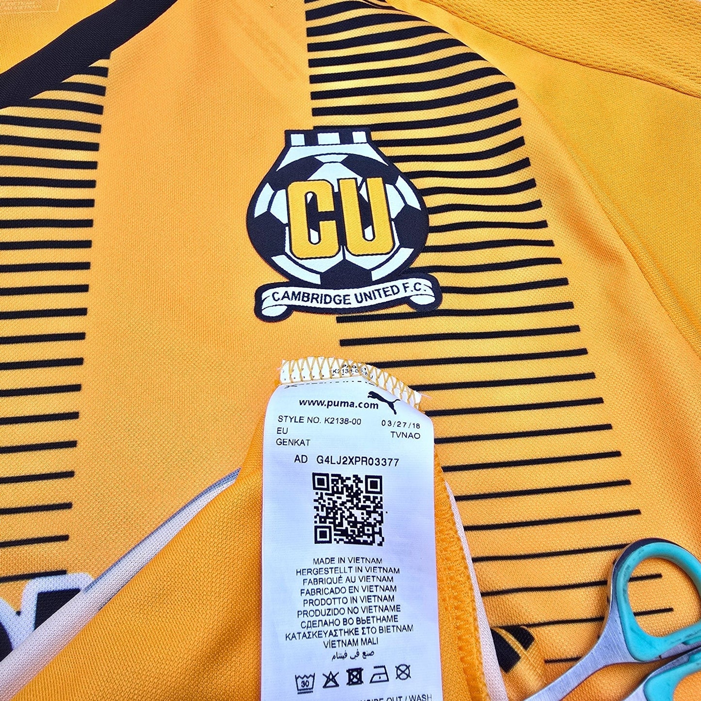 2018/19 Cambridge United Home Football Shirt (XL) Puma