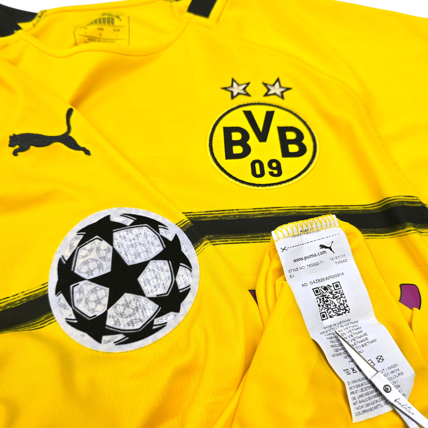 2018/19 Dortmund Home Football Shirt (L) Puma #28 Witsel (UCL)