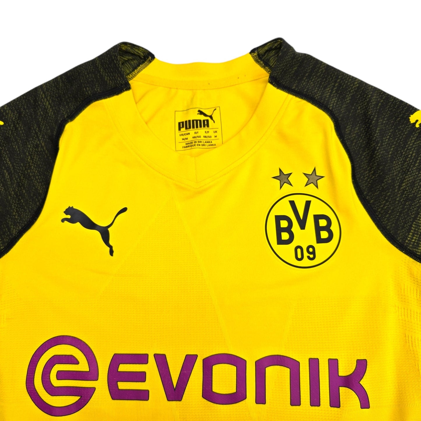 2018/19 Dortmund Home Football Shirt (M) Puma #11 Reus (Player Version)