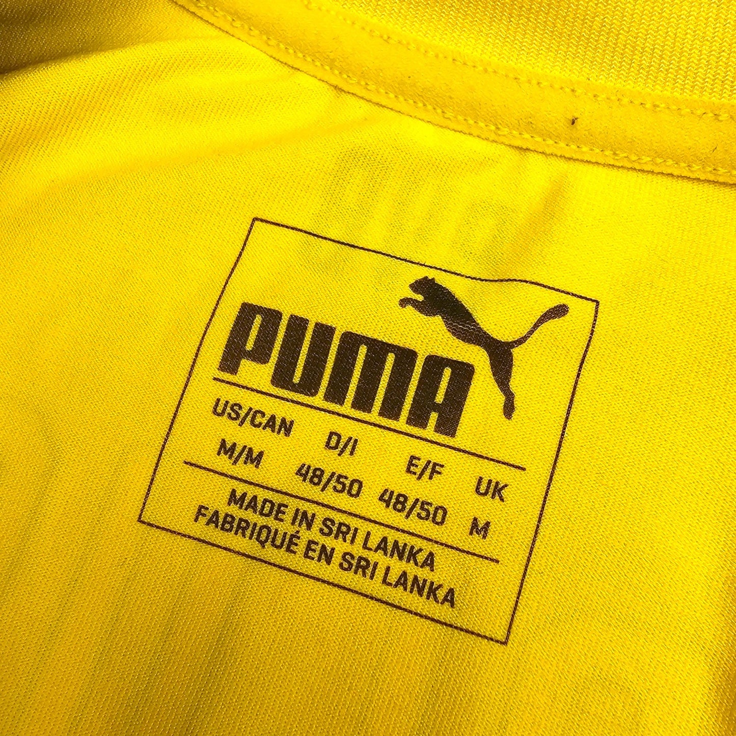 2018/19 Dortmund Home Football Shirt (M) Puma #11 Reus (Player Version)