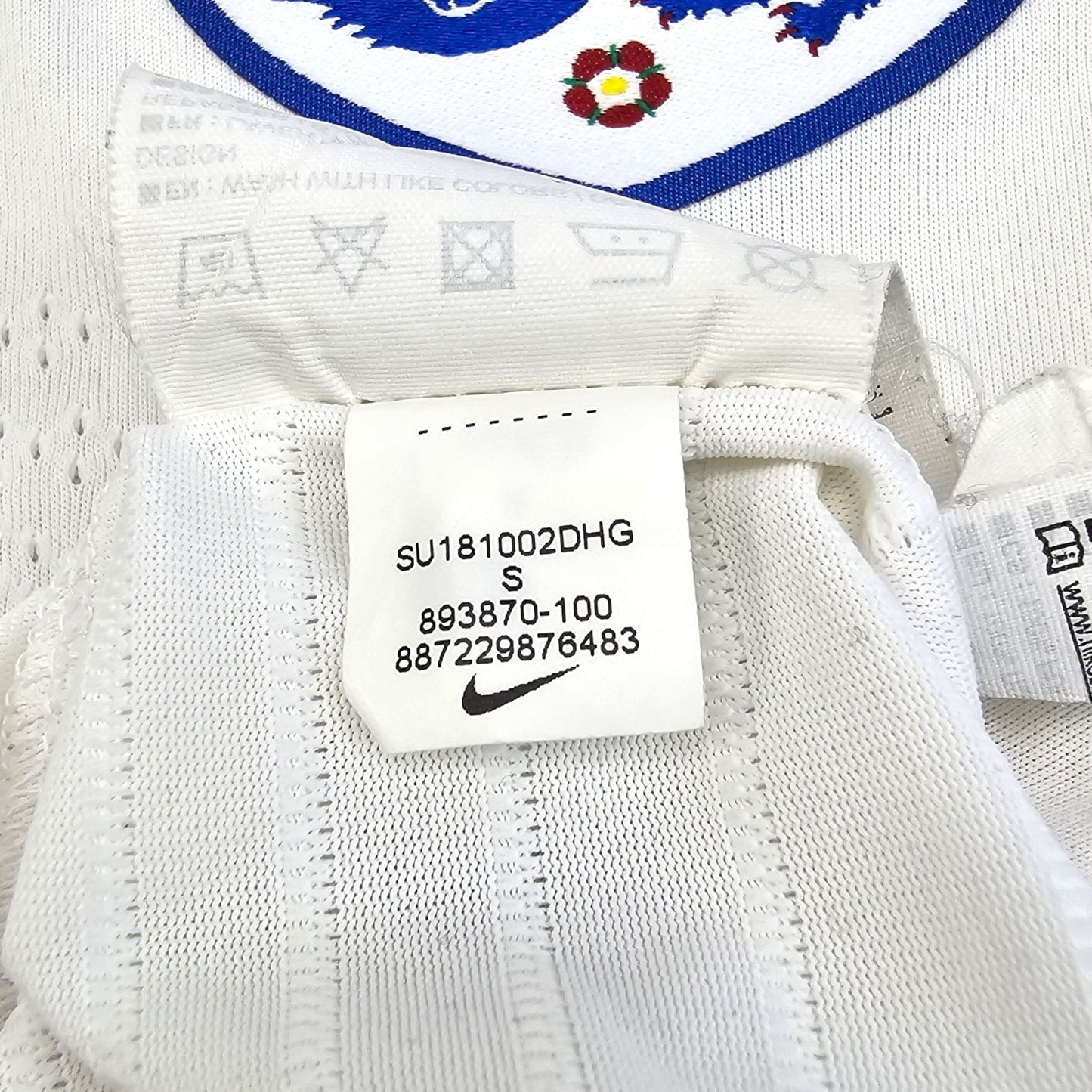 2018/19 England Home Football Shirt (S) Nike #9 Kane (Player Version/Vaporknit)