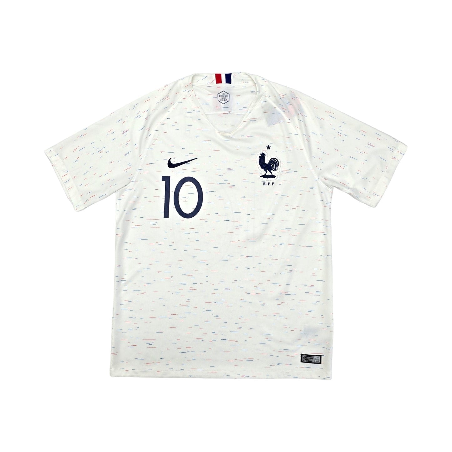 2018/19 France Away Football Shirt (M) Nike #10 Mbappe