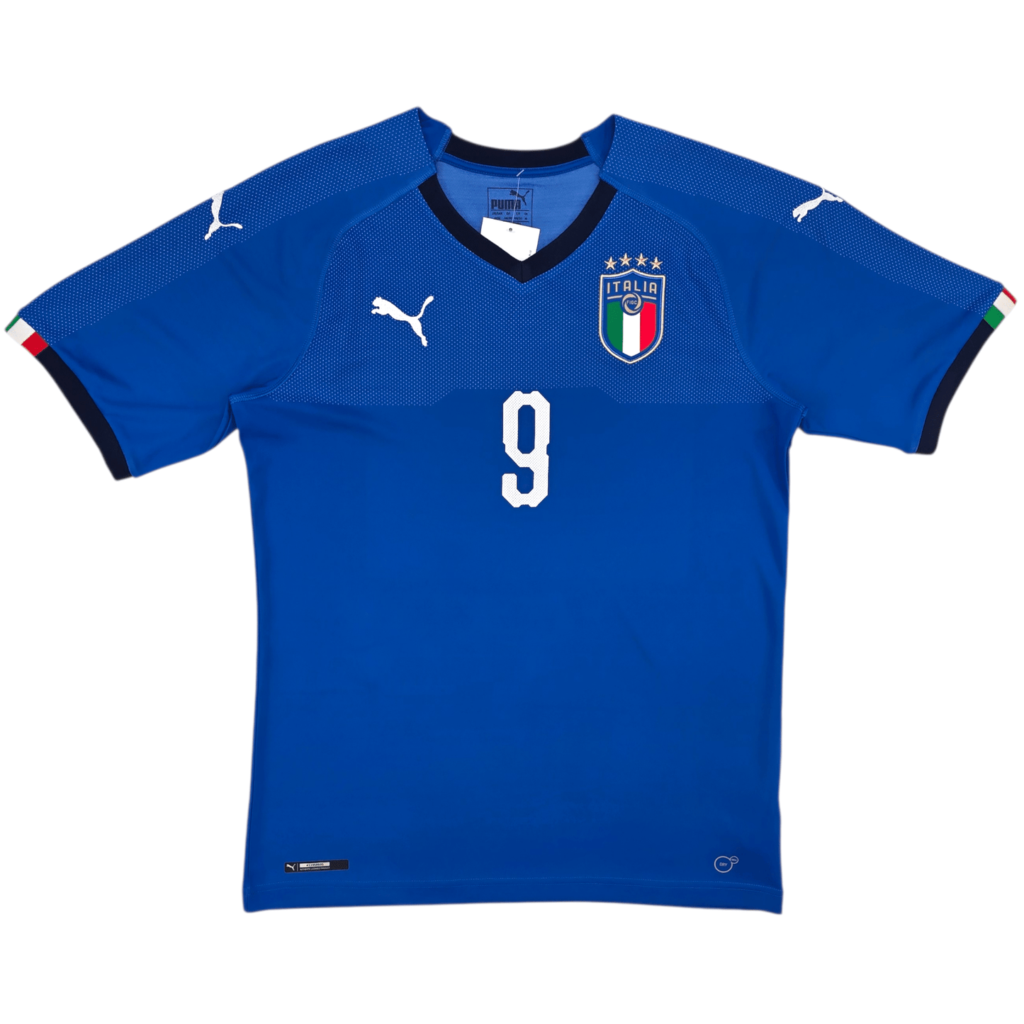 2018/19 Italy Home Football Shirt (M) Puma #9 Balotelli
