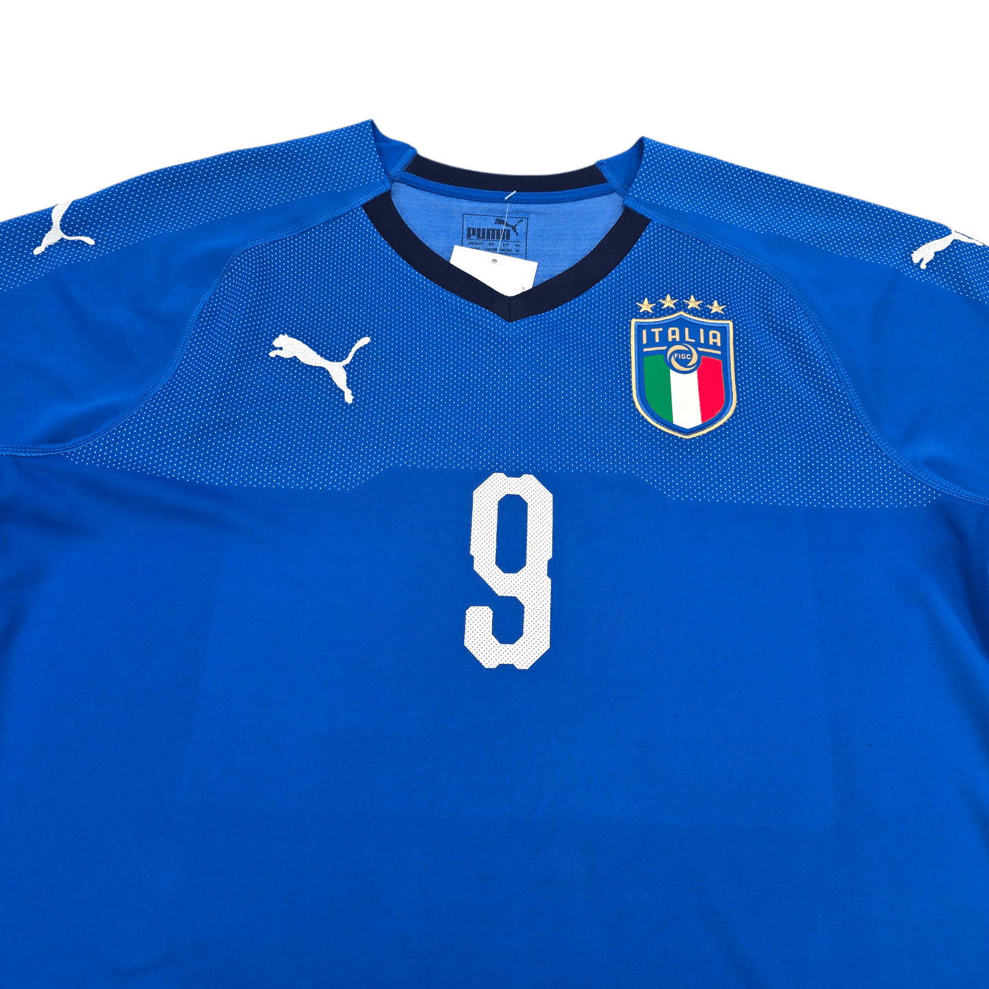 2018/19 Italy Home Football Shirt (M) Puma #9 Balotelli