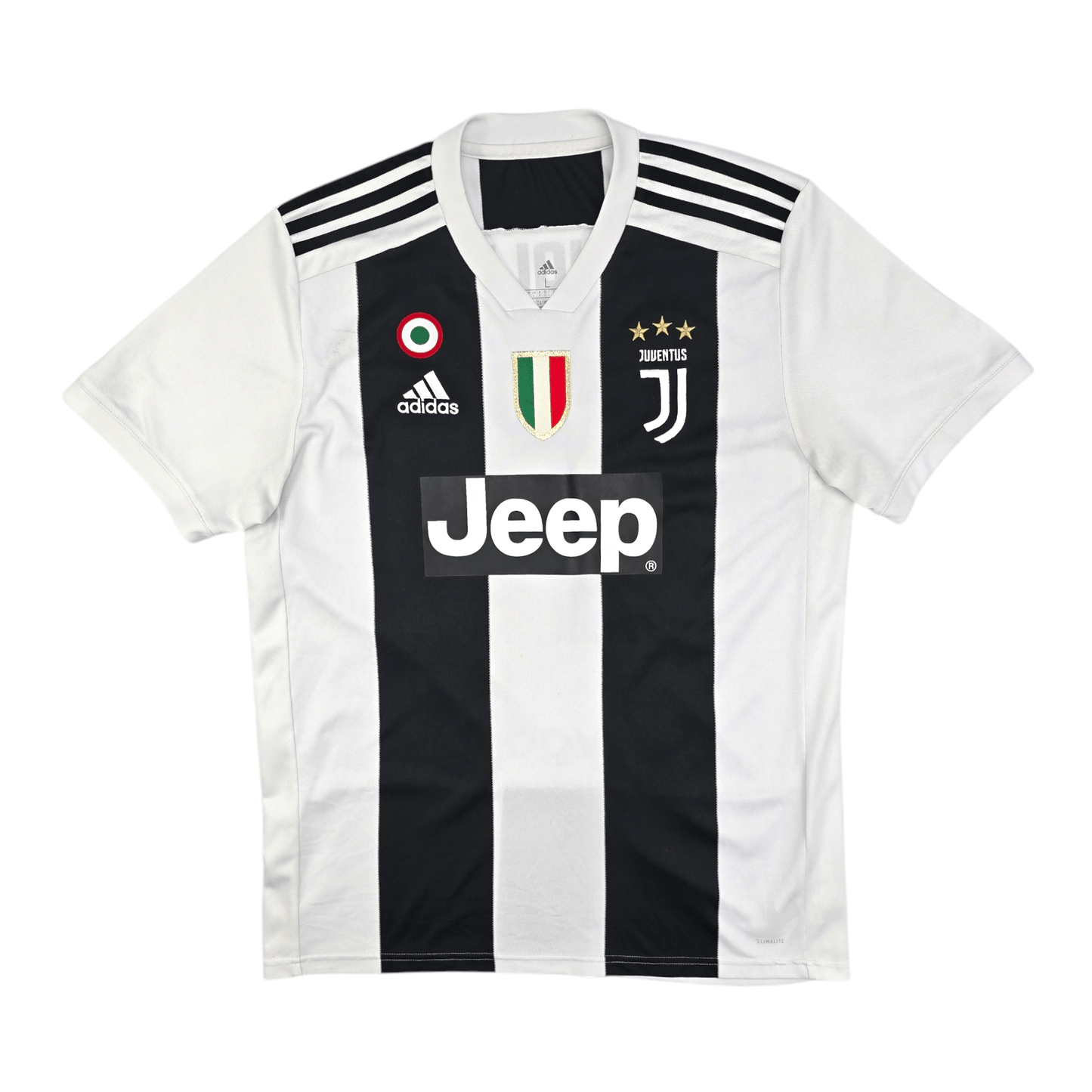 2018/19 Juventus Home Football Shirt (L) Adidas #7 Ronaldo