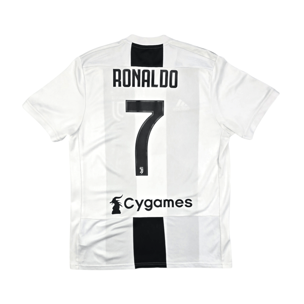2018/19 Juventus Home Football Shirt (L) Adidas #7 Ronaldo