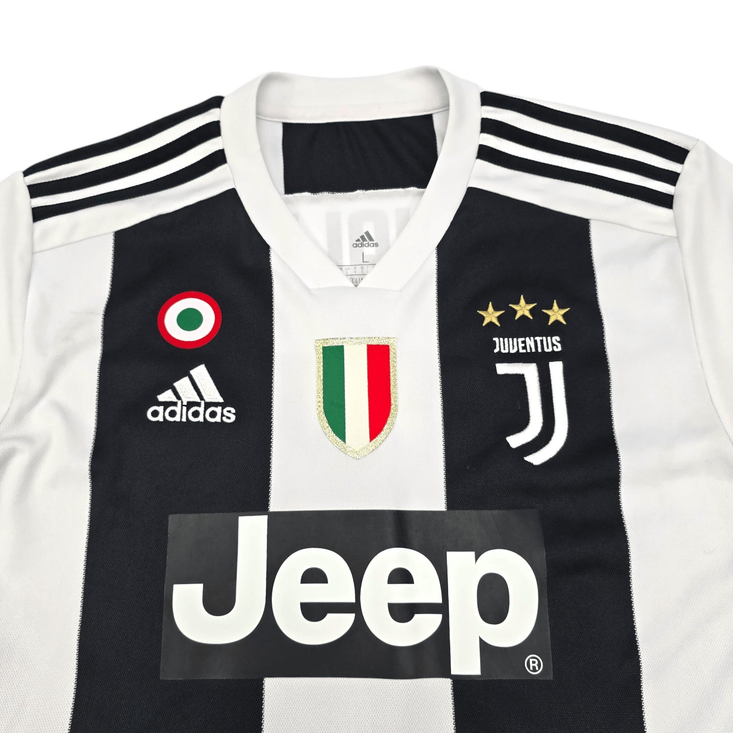 2018/19 Juventus Home Football Shirt (L) Adidas #7 Ronaldo