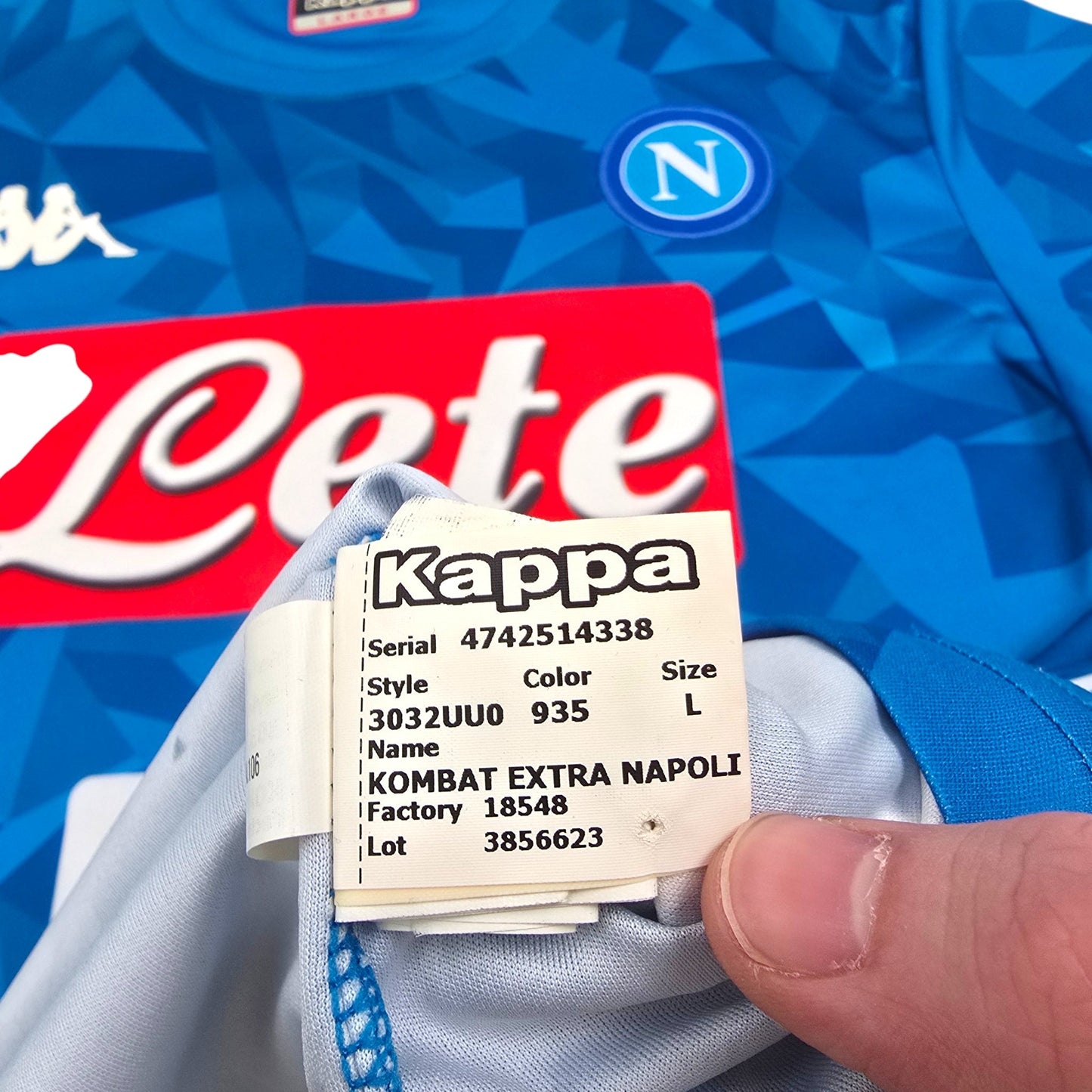 2018/19 Napoli Home Football Shirt (L) Kappa #24 Insigne