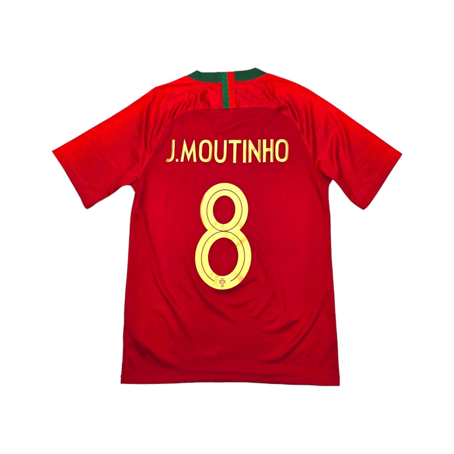 2018/19 Portugal Home Football Shirt (S) Nike #8 J.Moutinho