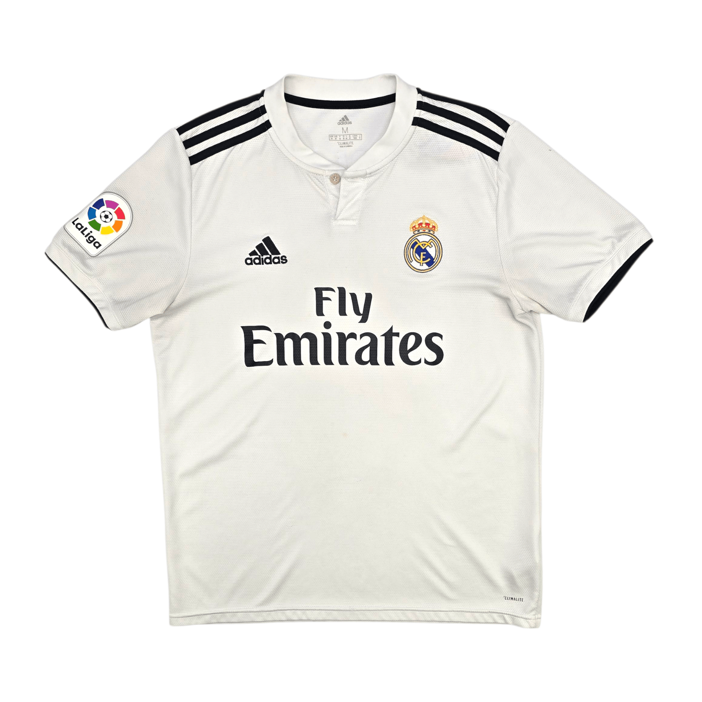 2018/19 Real Madrid Home Football Shirt (M) Adidas #11 Bale
