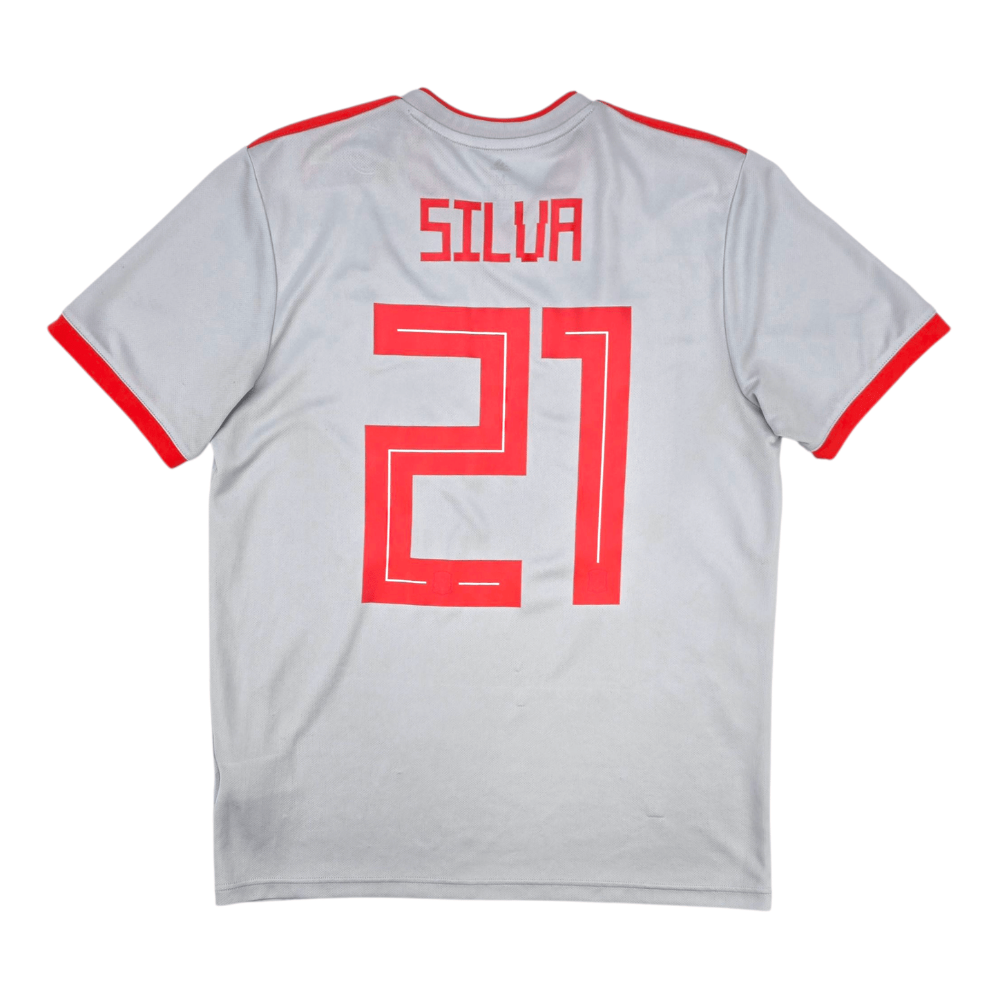 2018/19 Spain Away Football Shirt (M) Adidas #21 Silva
