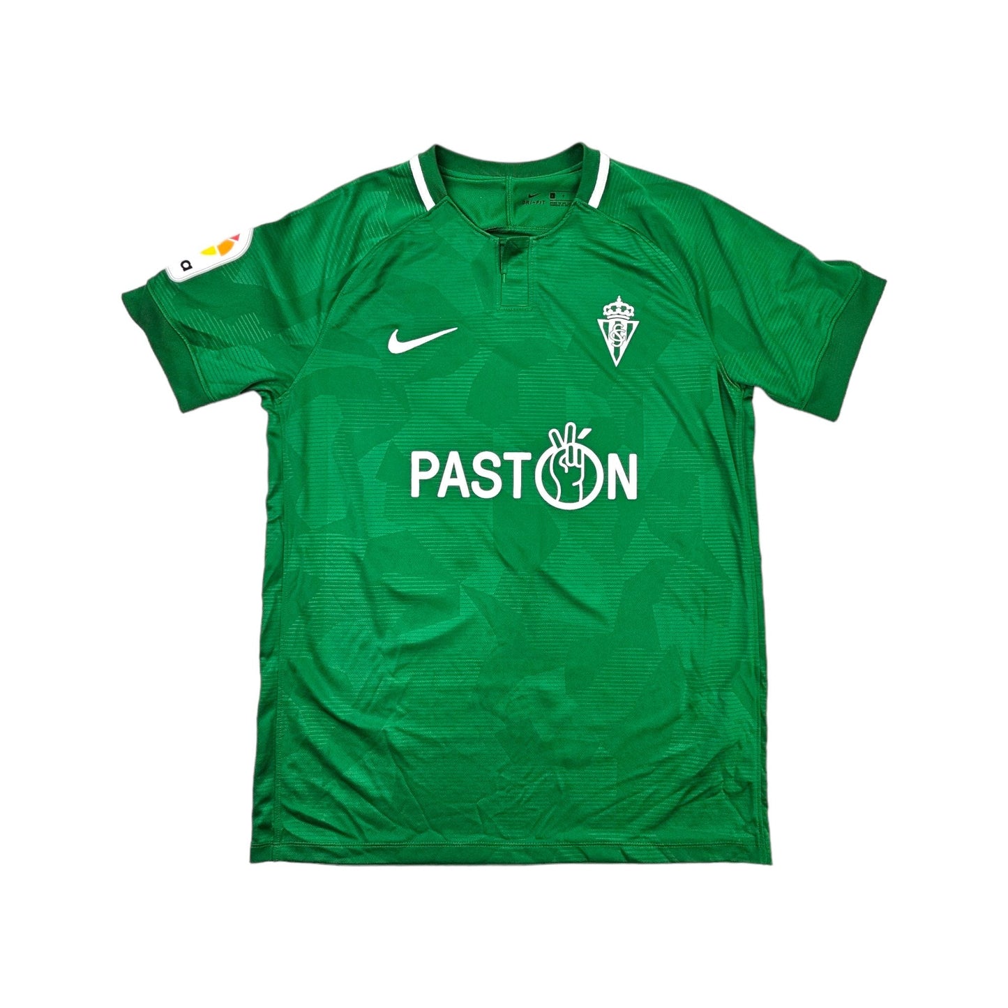 2018/19 Sporting Gijon Away Football Shirt (L) Nike #14 Nacho Mendez (Player Issue)