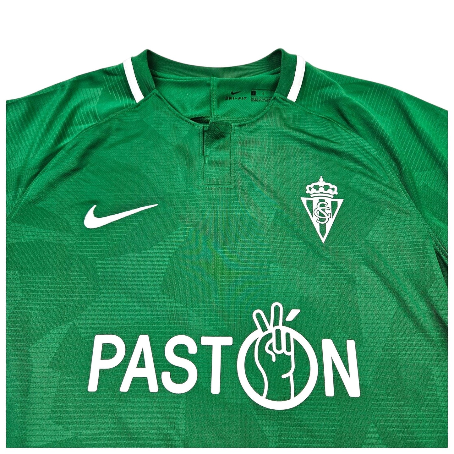 2018/19 Sporting Gijon Away Football Shirt (L) Nike #14 Nacho Mendez (Player Issue)