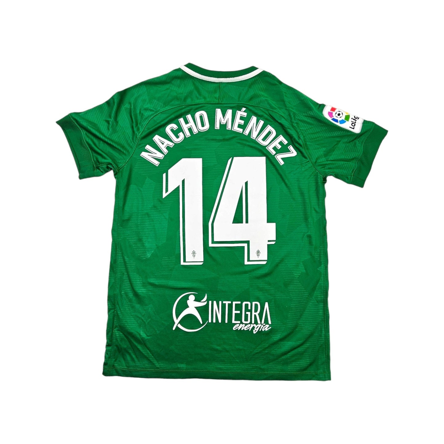 2018/19 Sporting Gijon Away Football Shirt (L) Nike #14 Nacho Mendez (Player Issue)