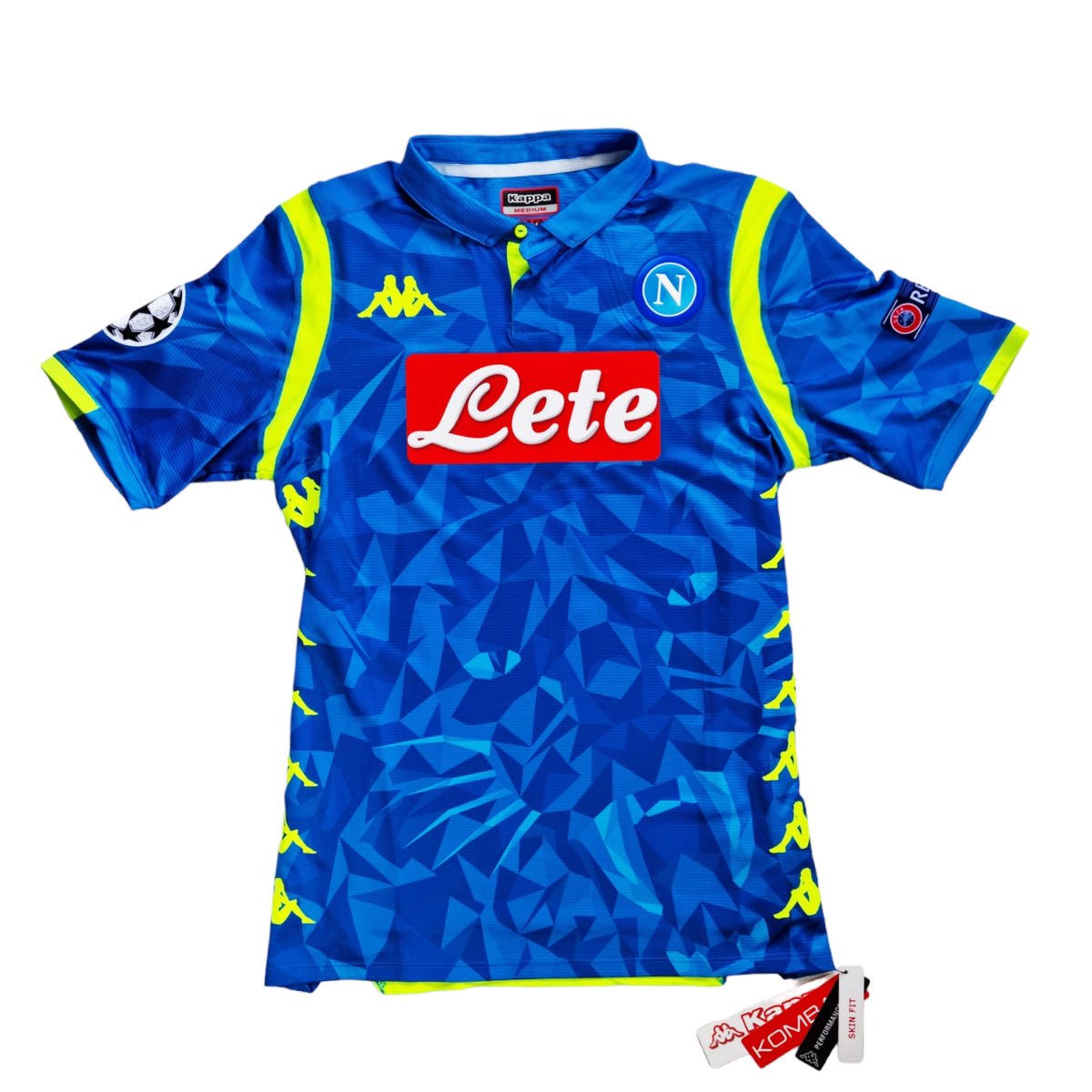 2018/19 SSC Napoli Home Football Shirt (M) Kappa #26 Koulibaly