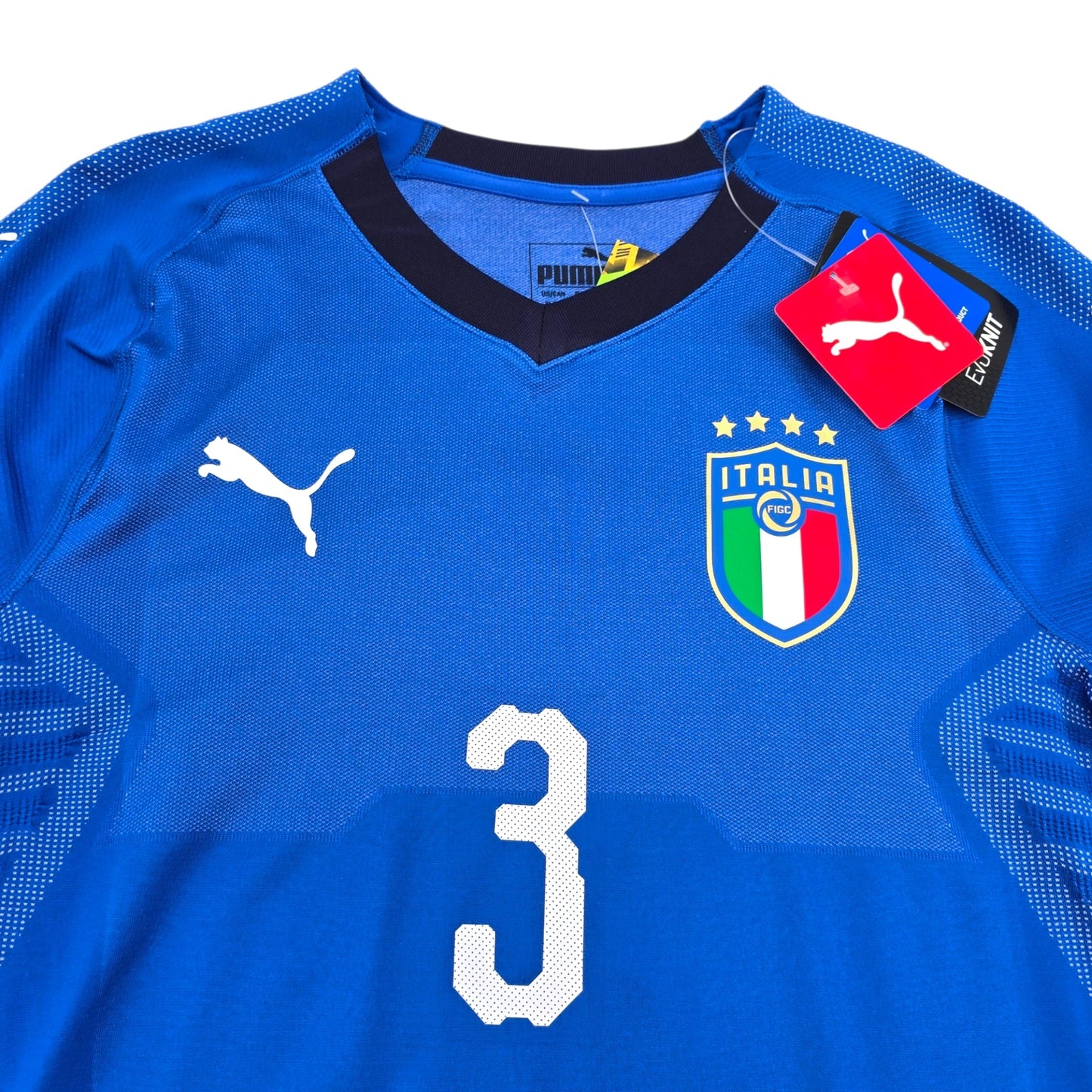 2018/20 Italy Home Football Shirt (XL) Puma #3 Chiellini (BNWTs)