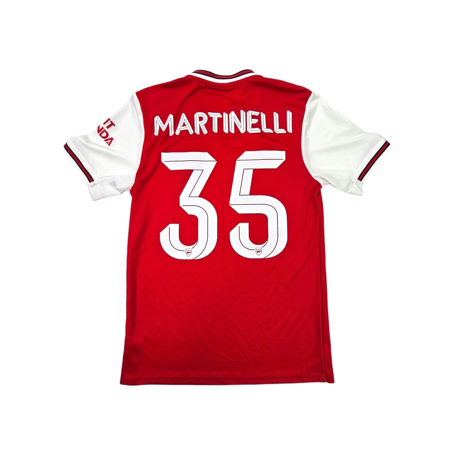 2019/20 Arsenal Home Football Shirt (S) Adidas #35 Martinelli