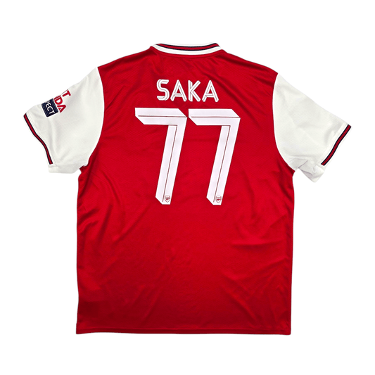 2019/20 Arsenal Home Football Shirt (XL) Adidas #77 Saka