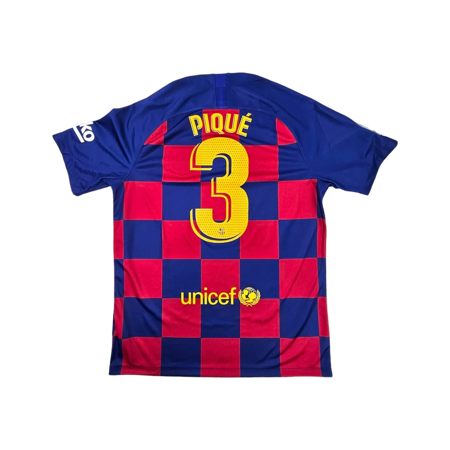 2019/20 Barcelona Home Football Shirt (L) Nike #3 Pique