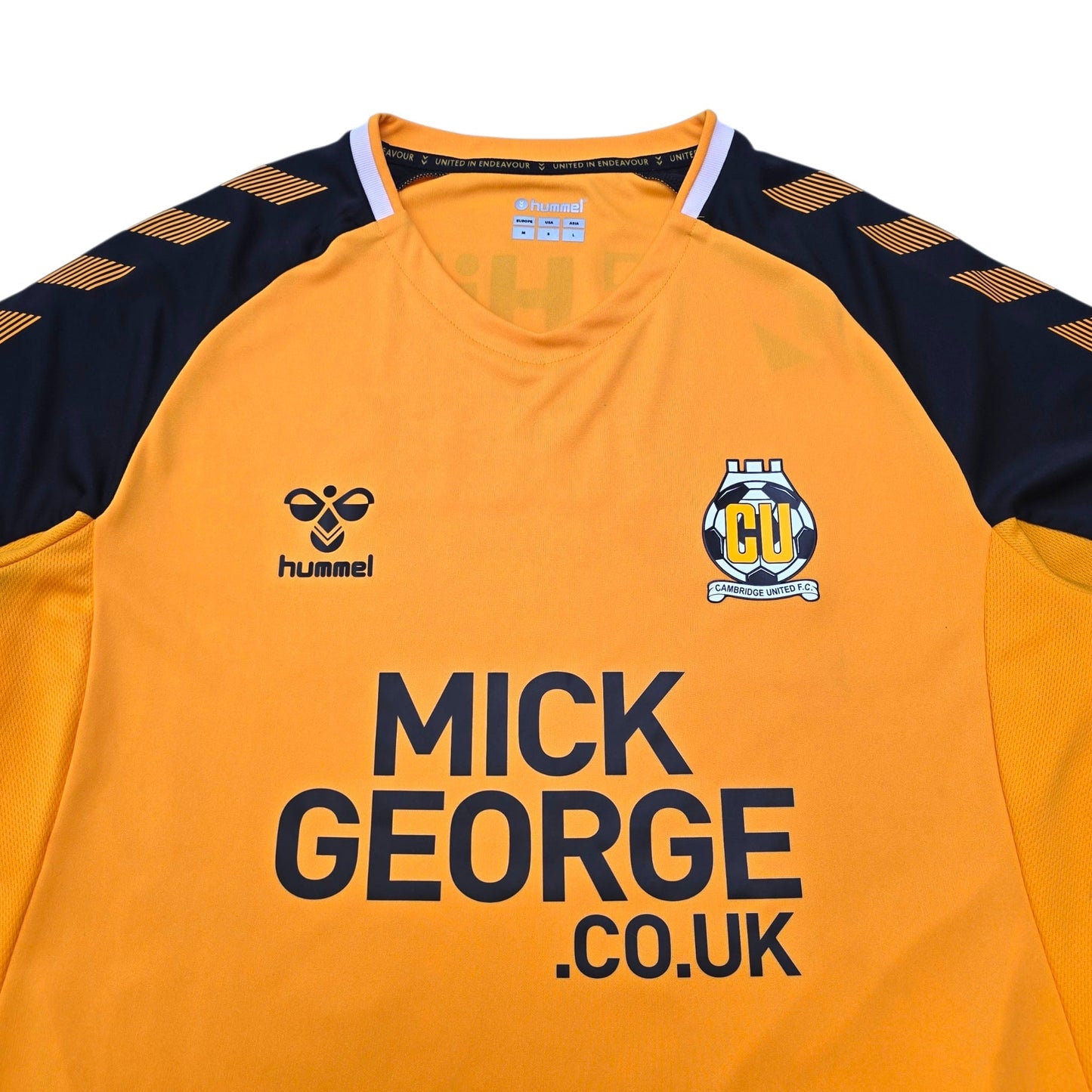 2019/20 Cambridge United Home Football Shirt (M) Hummel #30 Roles