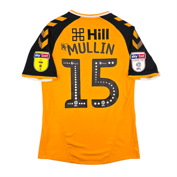 2019/20 Cambridge United Home Football Shirt (S) Hummel #15 Mullin