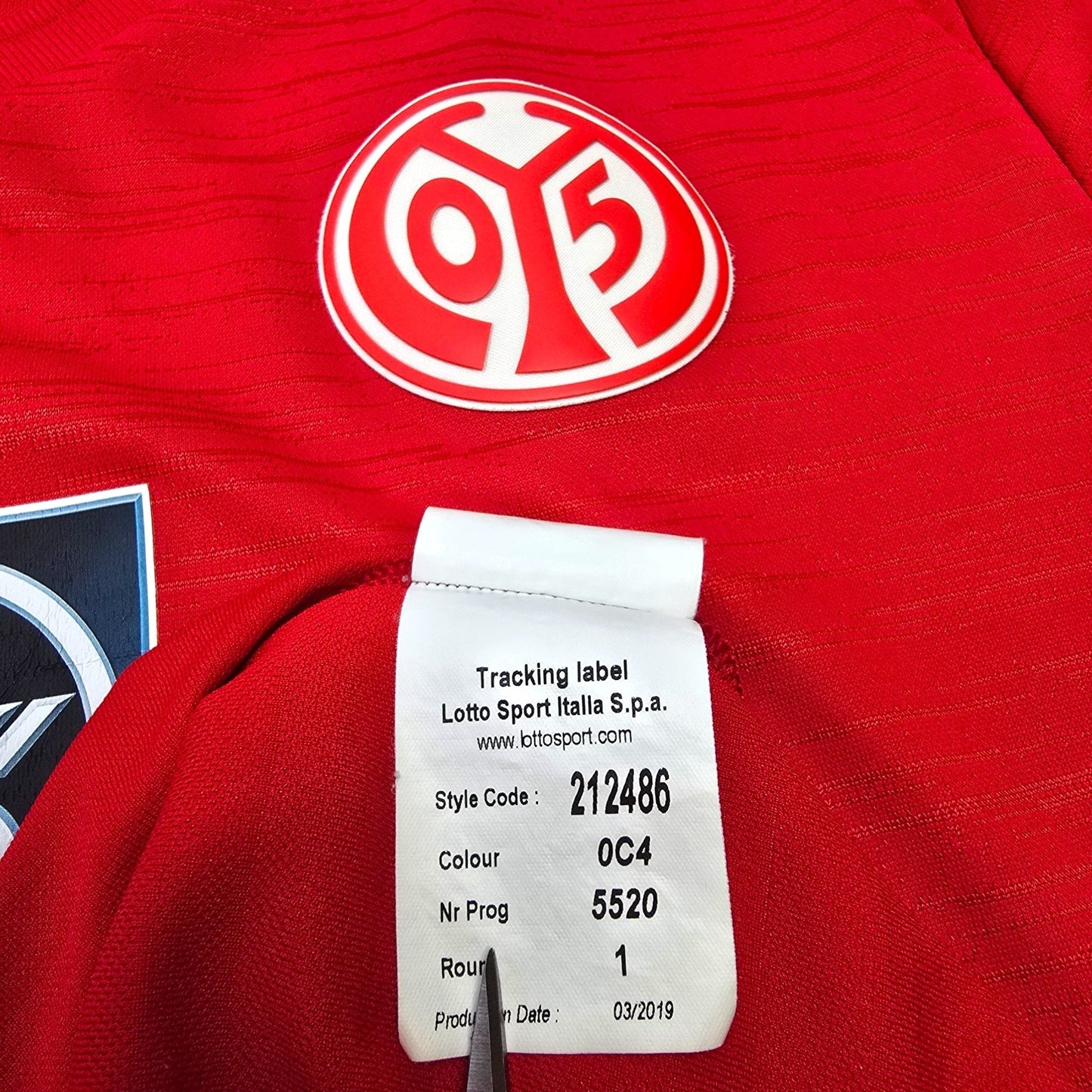 2019/20 FSV Mainz 05 Home Football Shirt (L) Lotto #9 Mateta