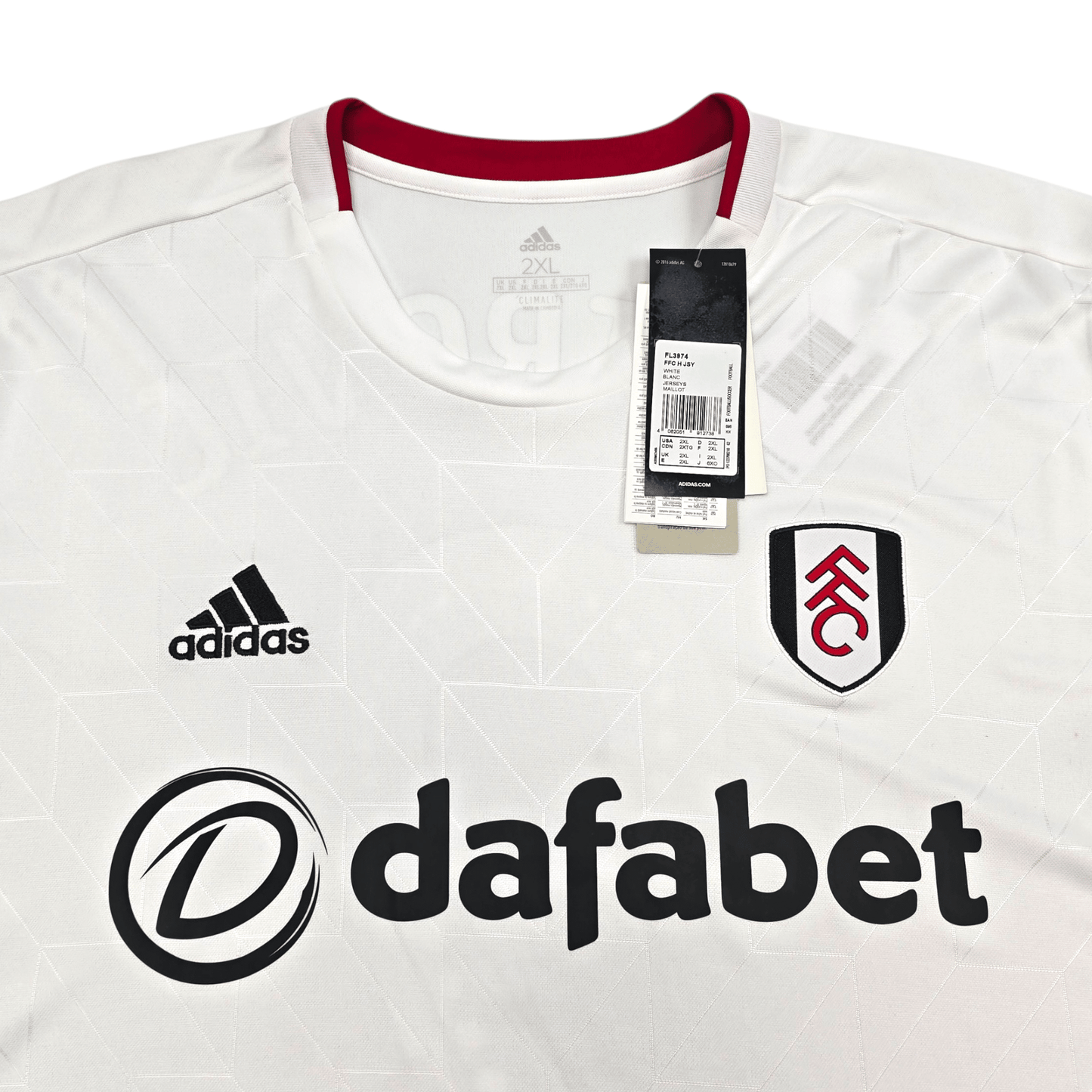 2019/20 Fulham Home Football Shirt (2XL) Adidas #9 Mitrovic (BNWTs)