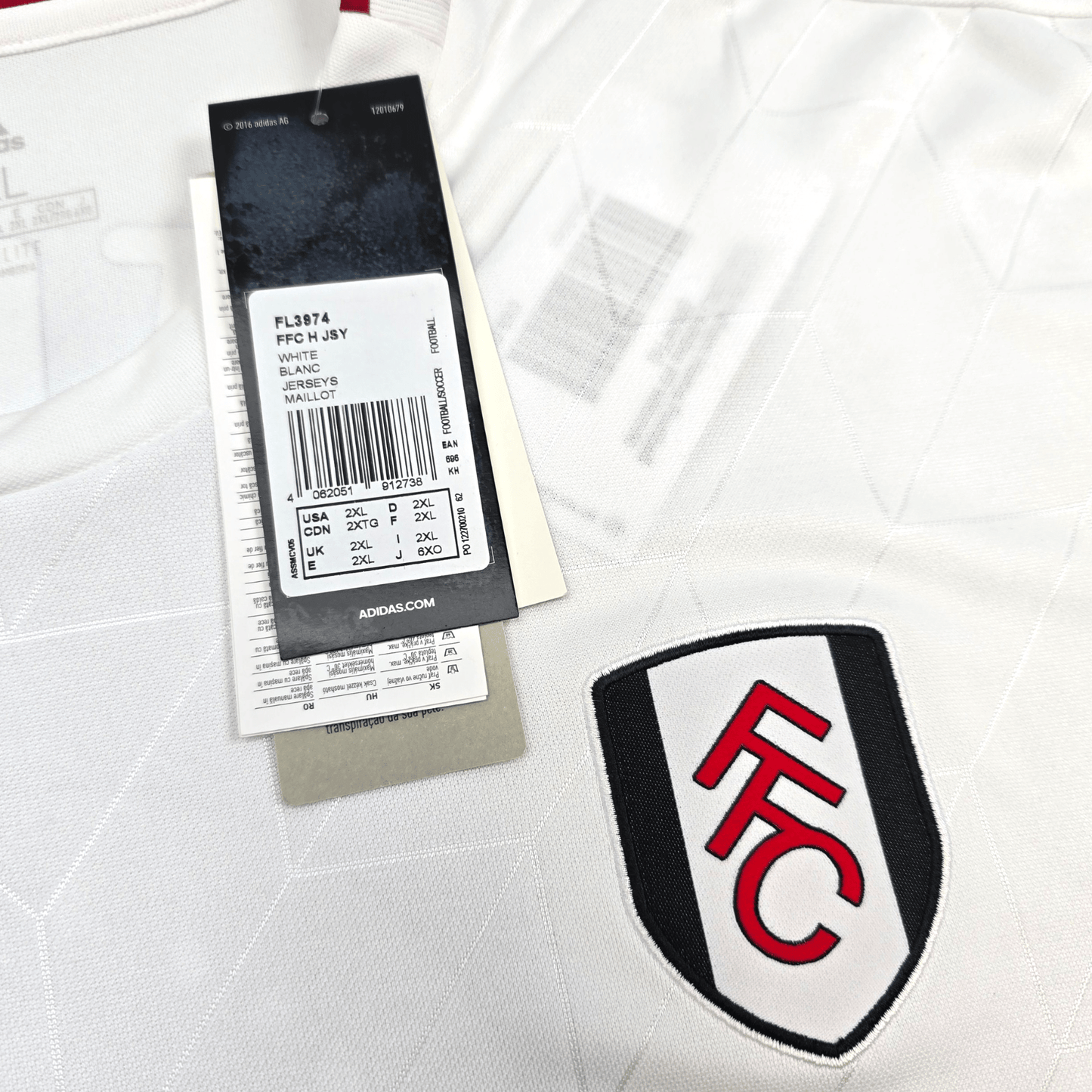 2019/20 Fulham Home Football Shirt (2XL) Adidas #9 Mitrovic (BNWTs)