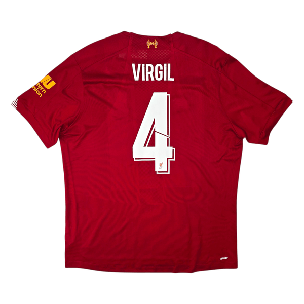 2019/20 Liverpool Home Football Shirt (XL) New Balance #4 Virgil