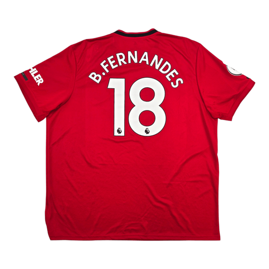 2019/20 Manchester United Home Football Shirt (2XL) Adidas #18 B.Fernandes