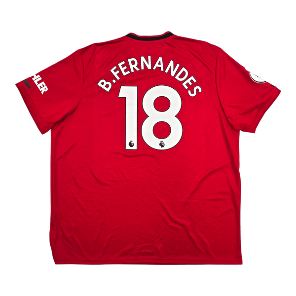 2019/20 Manchester United Home Football Shirt (2XL) Adidas #18 B.Fernandes
