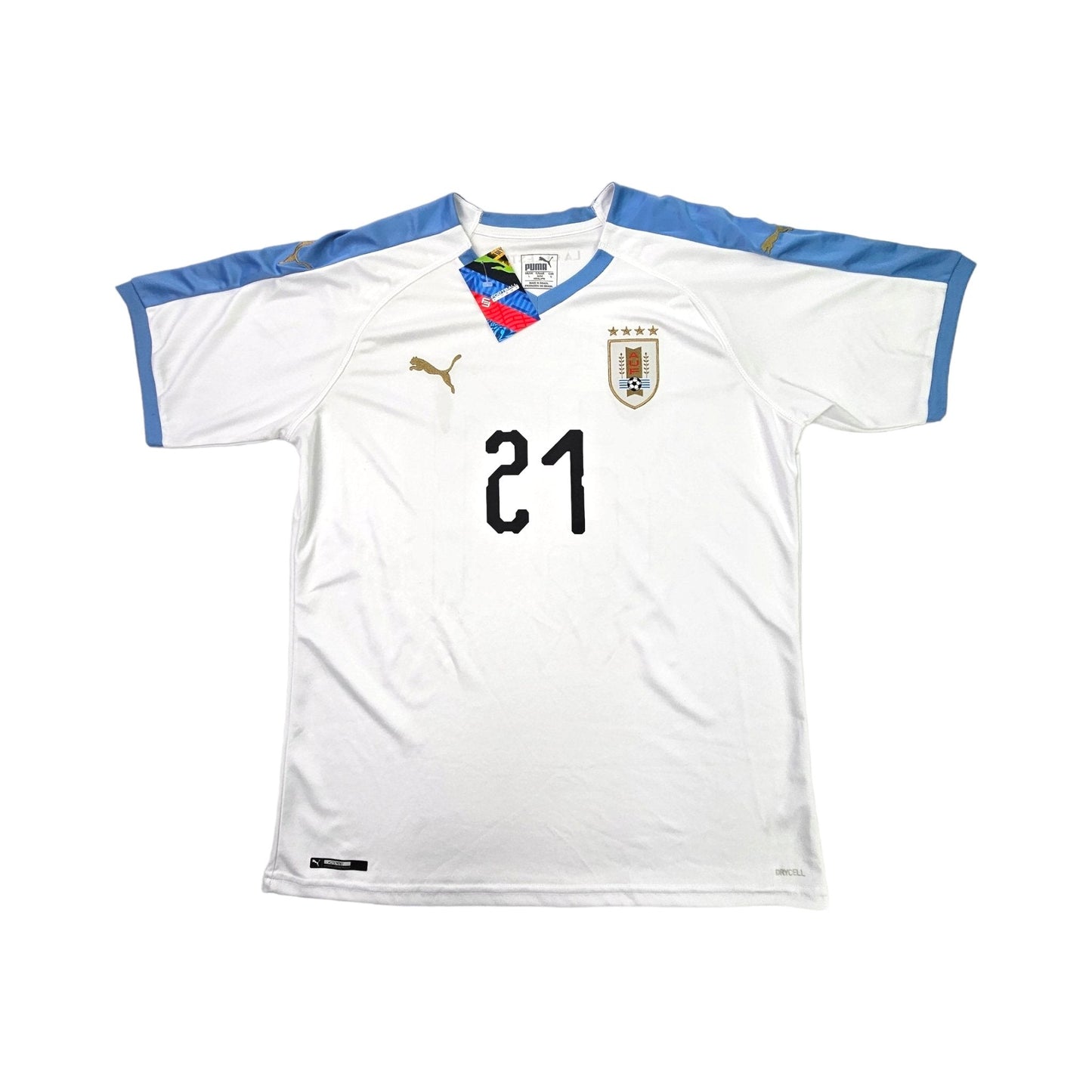 2019/20 Uruguay Away Football Shirt (L) Puma #21 Cavani