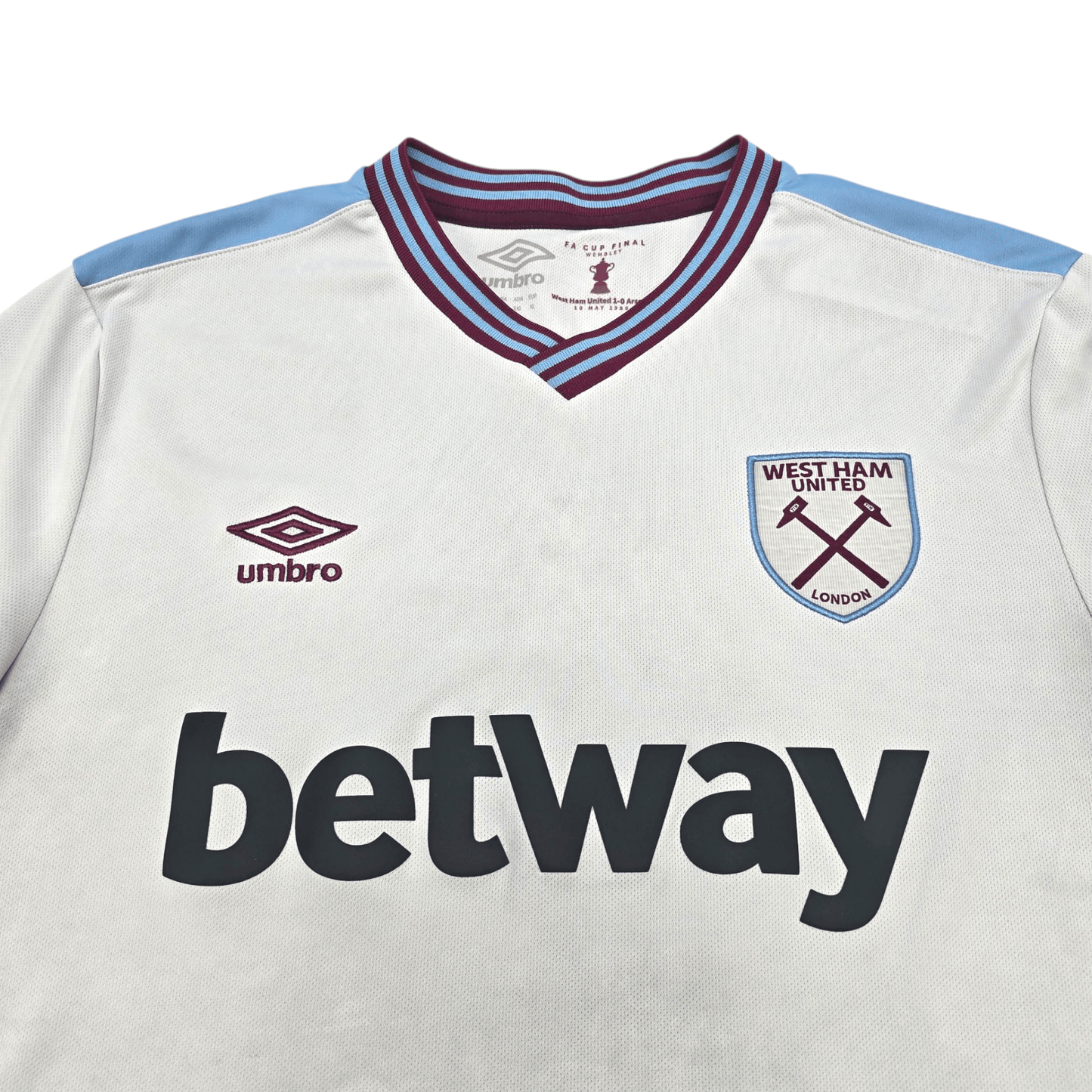 2019/20 West Ham United Away Football Shirt (XL) Umbro #41 Rice