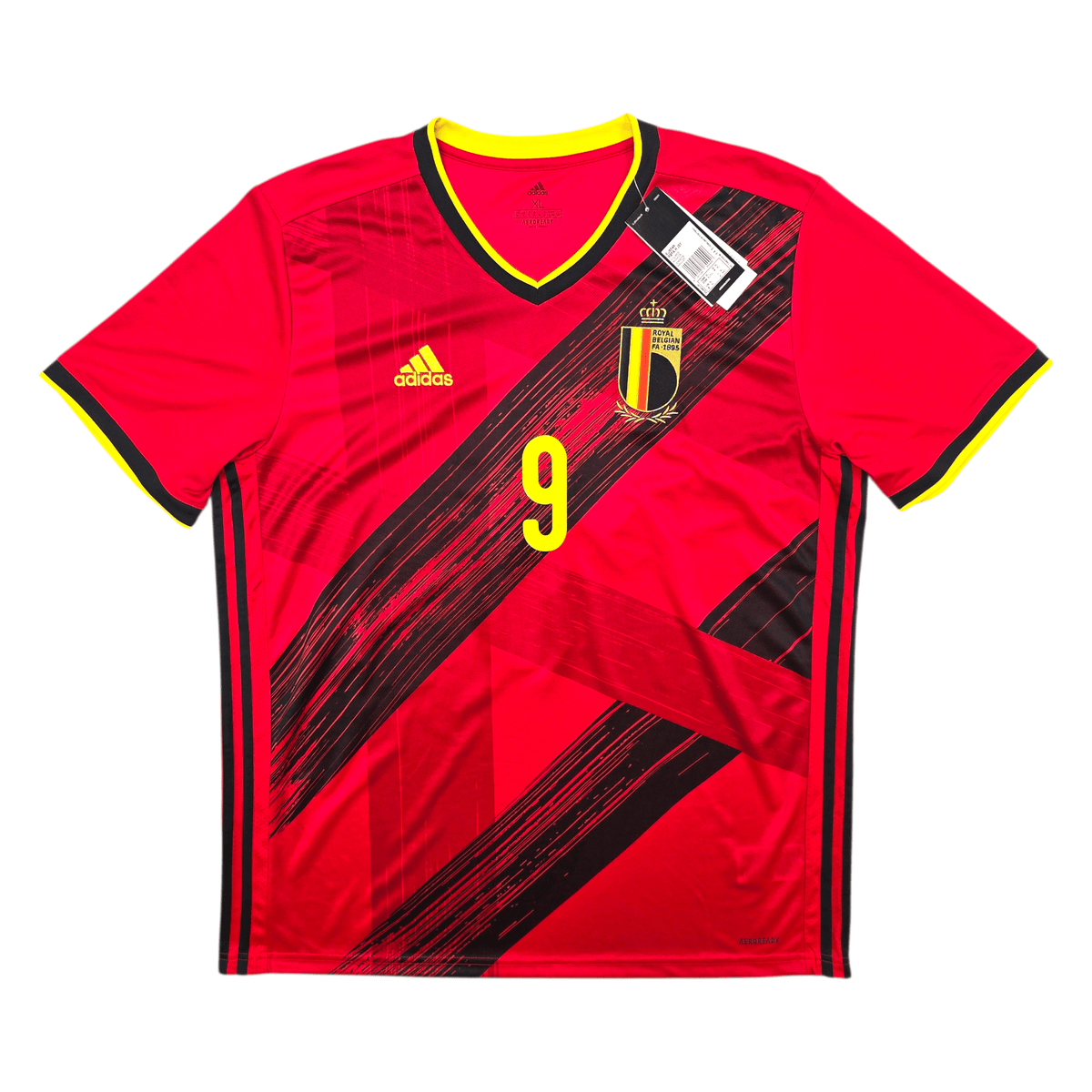 2020/21 Belgium Home Football Shirt (XL) Adidas #9 Lukaku (BNWTs)